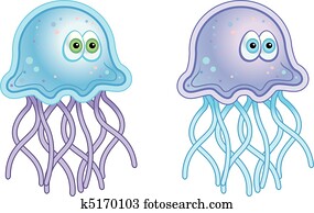 Cartoon Jellyfish Cartoon Jellyfish
