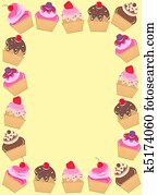 cupcake frame cupcake frame