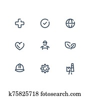 HSE concept, occupational safety and health administration, production factory and environment HSE concept, occupational safety and health administration, production factory and environment
