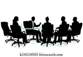 büro, interview, sitzung