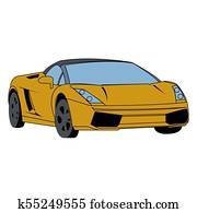 Lamborghini Illustration - Illustration of Many Recent Choices