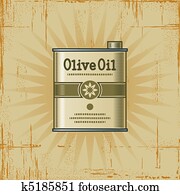 Retro Olive Oil Can Retro Olive Oil Can