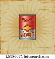 Retro Tomato Soup Can Retro Tomato Soup Can