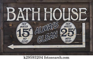 Western Bathhouse Sign Western Bathhouse Sign