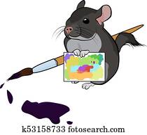 ポスター で かわいい 漫画 画家 Chinchilla Always ウエア あなたの 見えない Crown イラスト の 漫画 ペット で テキスト 中に 平ら スタイル 隔離された 白 クリップアート 切り張り イラスト 絵画 集 K Fotosearch