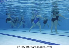 Aerobics class Aerobics class