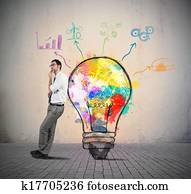 creativo, idea negocio
