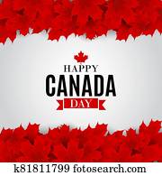 Happy Canada Day Background greeting card. Illustration Happy Canada Day Background greeting card. Illustration