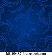 Seamless blue swirls background Seamless blue swirls background