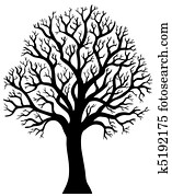 Silhouette of tree without leaf 2 Silhouette of tree without leaf 2