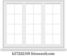 traditional big white window isolated traditional big white window isolated