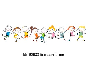 שמח, ילדים, לשחק