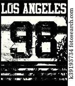 College Los Angeles typography; t-shirt graphics. College Los Angeles typography; t-shirt graphics.