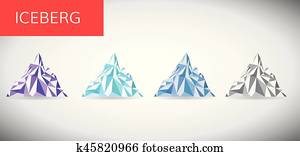 ice berg vector illustration . ice berg vector illustration .