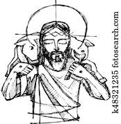jesus cristo, bom pastor