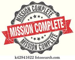 mission complete stamp. sign. seal mission complete stamp. sign. seal