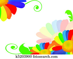 Rainbow flower Rainbow flower