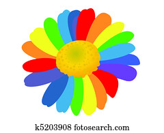 Rainbow flower Rainbow flower
