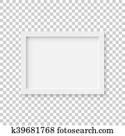 White picture frame illustration White picture frame illustration