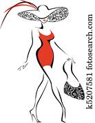 Woman in Red Woman in Red