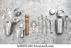 Bar tools making cocktail Shaker jigger Food and beverage Bar tools making cocktail Shaker jigger Food and beverage