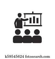 Business Conference Icon Business Conference Icon