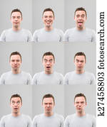 multiple facial expressions
