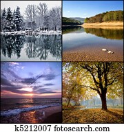 quatro estações, colagem