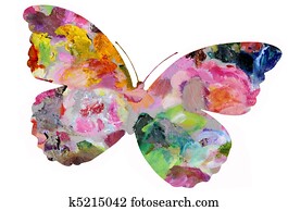 פסטל, צבע, פרפר