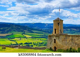 Historical medieval village, fortress- Severac le chateau, Aveyron, france tourism Historical medieval village, fortress- Severac le chateau, Aveyron, france tourism