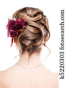 Modern wedding hairstyle