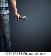 Singer on the stage Singer on the stage