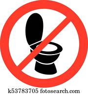 toilet bowl not allowed sign toilet bowl not allowed sign