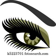 Women's eyes green Women's eyes green
