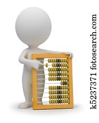 3d small people - abacus 3d small people - abacus