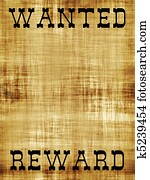 Blank Wanted Outlaw Poster Blank Wanted Outlaw Poster
