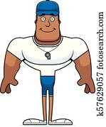 Cartoon Smiling Coach Cartoon Smiling Coach