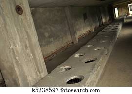 concentration camp toilets