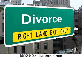divorcio, señal de autopista