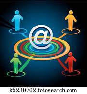 Clipart of Networking community k12320894 - Search Clip Art ...