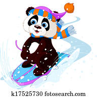 rapidamente, divertimento, panda