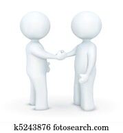 3d characters hand shaking 3d characters hand shaking