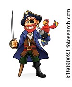 Pirate and Parrot Pirate and Parrot