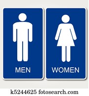 Restrooms Sign