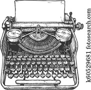 Vintage mechanical typewriter Vintage mechanical typewriter