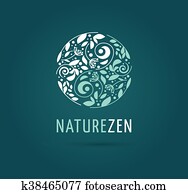 Alternative, Chinese medicine and wellness, herbal, zen meditation concept - vector yin yang icon, logo Alternative, Chinese medicine and wellness, herbal, zen meditation concept - vector yin yang icon, logo