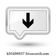 Coffee Cup Icon Prime White Banner Button Stock Illustration