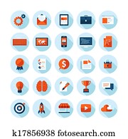 Flat design icons for web design Flat design icons for web design