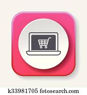 online shopping icon online shopping icon