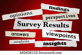 Survey Results Answers Feedback News Headlines 3d Illustration Survey Results Answers Feedback News Headlines 3d Illustration